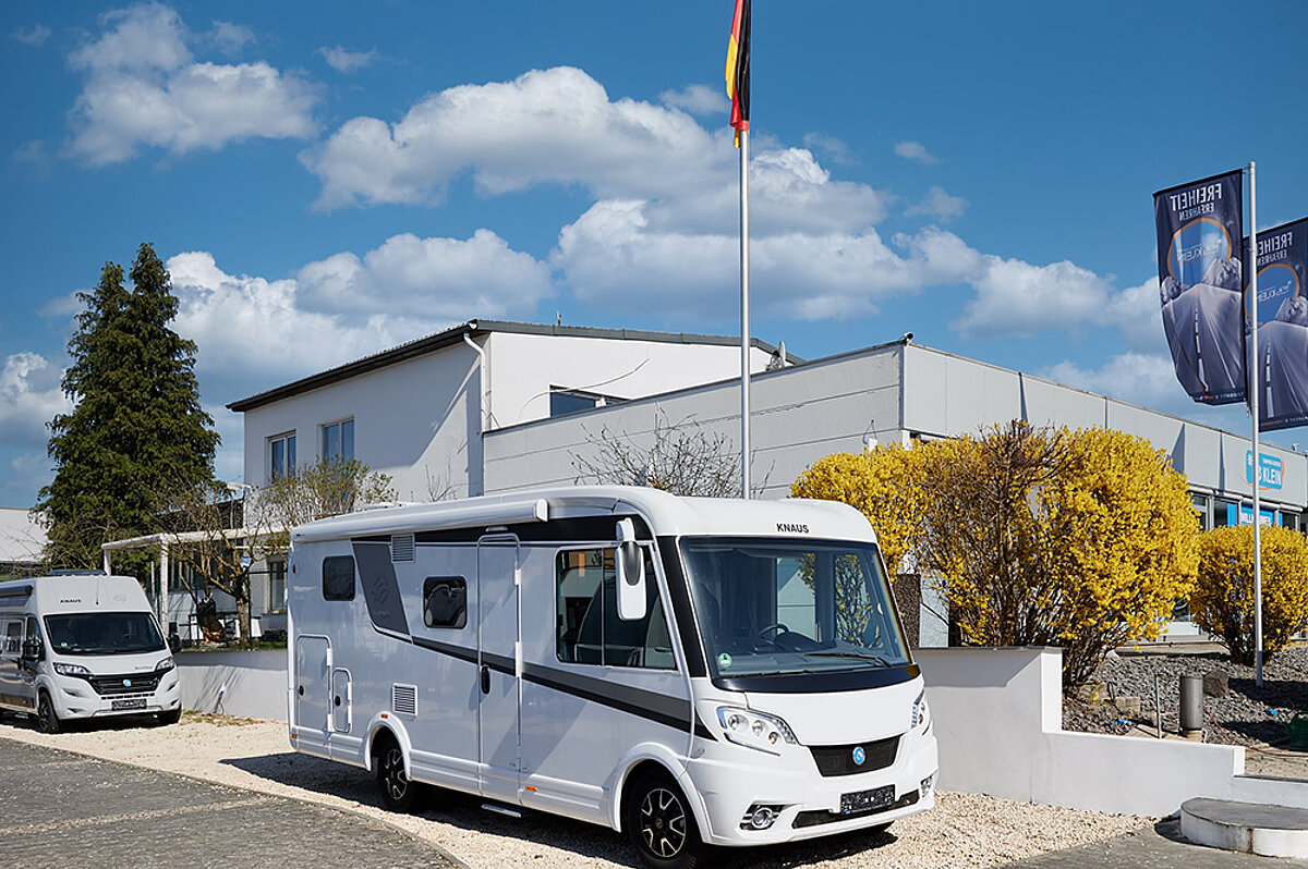 Sie erreichen unser Camping-Center in Plaidt. Ein Foto des Firmensitzes vom Camping-Center Klein.